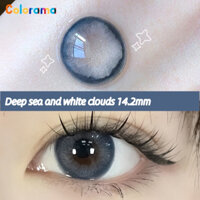 [14.2mm / 2 Kính Cận Thị Màu Xanh Dương Và Trắng Cho Học Sinh