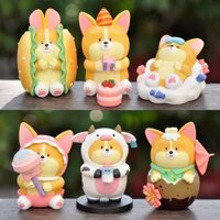 [1468 Bộ sưu tập người] Puppy Corgi Trọn bộ Hộp bí ẩn giá rẻ Burger Lollipop Búp bê người sành ăn Trang trí máy tính để bàn Hàng hóa thực phẩm Quà tặng làm bằng tay cc20250223