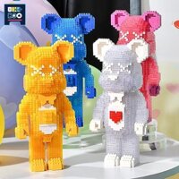 1469PCS Bearbrick Microparticles Love Bear Building Blocks Mini Anime Animals Bricks