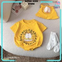 146SS Bodysuit cotton Mèo Garfield tặng mũ