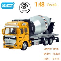 1:48 Miniature Model Trucks Toy Alloy Engineering Vehicles Tanker Dump Truck Garbage Car Excavator Toys Gift for Children