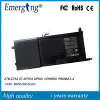 14.8V 60Wh P650BAT-4 Pin máy tính xách tay cho clevo P650 p651 P655 P671 ra P670-RG sager np8650 np8651 np8652 6-87-p650