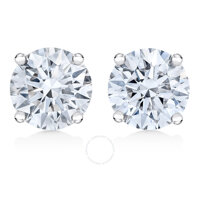 14K White Gold 1/25ct TDW Diamond Stud Earrings (K-L,I2-I3)