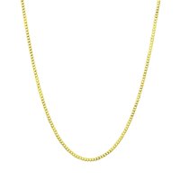 14K Yellow Gold 1.5mm - 8mm Solid Cuban Chain, FREE Microfiber Cloth, Curb Link Necklace, Giorgio Bergamo