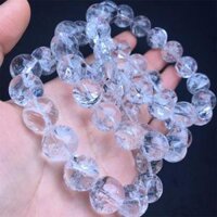 14mm Tự Nhiên Trong Suốt Vòng Tay Thạch Anh Thời Trang Reiki Đá Quý Tròn Hạt Trang Sức Cặp Đôi Quà Tặng 1 Chiếc