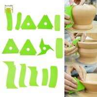 14x Gốm Ribs Thực Tế Đồ Gốm Shaper Thủ Công DIY Đồ Dùng Làm Mịn Khắc Đất Sét Điêu Khắc Dụng Cụ Đất Sét Kết Cấu Ribs