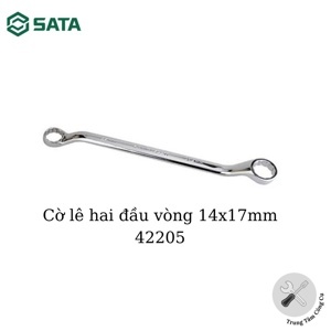 Cờ lê hai đầu vòng Sata 42205, 14x17mm