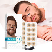 15 / 30Days Thuốc giãn nở mũi Bộ dụng cụ khởi động Dải mũi từ tính Tăng lượng khí thể thao Cải thiện giấc ngủ Giảm ngáy