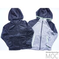 [15-45kg] Áo khoác bé trai màu đen, xám (ghi) chất nỉ thể thao vnxk (on) - Ảnh thật
