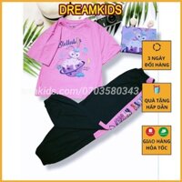 [15-58kg]Bộ thun thể thao BABY BEAR và quần Jogger cho bé gái từ 5-12 tuổi  mềm mại, màu sắc đẹp DREAMKIDS
