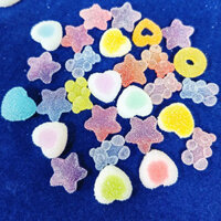 15 Chiếc Bánh Donuts Trái Tim Kẹo Quyến Rũ Cho Slime DIY Polymer Filler Bổ Sung Slime Phụ Kiện Đồ Chơi Mô Hình Đất Sét Bộ Dành Cho Trẻ Em