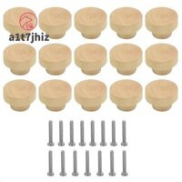 15 Miếng Ngăn Kéo Bằng Gỗ Núm Nội Thất Núm Tủ Gỗ Núm Cho Tủ Và Ngăn Kéo, Núm Gỗ Tròn
