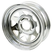 15 X 7" Steel Rim, Series 27, 4 On 130mm, 3-1/2" Backspacing, Compatible with Dune Buggy