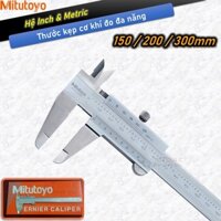 150-300mm Thước cặp cơ khí Mitutoyo LOẠI 2, thước kẹp cơ khí đo đa năng độ chính xác cao, đo hệ metric và inch