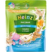 (150) HEINZ NGA bột ăn dặm gạo, lê, sữa oMega 3 (4m+) - Gói