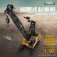 1:50 hợp kim mô phỏng cần cẩu bánh xích cần cẩu tháp mô hình kỹ thuật tĩnh đồ chơi đồ chơi trẻ em🚂HÀNG CÓ SẴN🚋