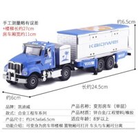 1:50 Tỷ lệ Kaidiwei xe du lịch hai tầng có thể biến hình, xe tải chở hàng, mô hình xe mini đồ chơi