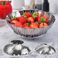 [150] Vỉ Hấp Xôi Inox (có hộp) size Trung (V)