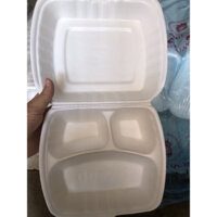 150c hộp xốp cơm 3 ngăn . Hộp đựng cơm . Hộp đựng bánh cuốn