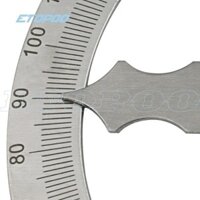 150mm 300mm Thép không gỉ 180 độ Protractor Góc Finder Thước đo quay Machinist Tool Craftsman Thước goniometer
