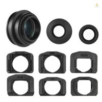 1.51x Cố Định Lấy Nét Viewfinder Thị Kính Mắt Kính Cường Lực Cho Máy Ảnh DSLR w / 2 * Eyepatch