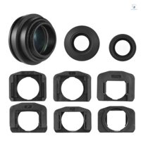 1.51x Cố Định Lấy Nét Viewfinder Thị Kính Mắt Kính Cường Lực Cho Máy Ảnh DSLR w / 2 * Eyepatch