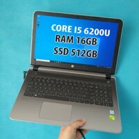[15.5 inch Game] Laptop HP core i5 6200U Ram 16GB SSD 512GB đồ họa độc lập mạnh chiến game tốt