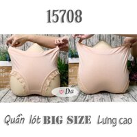 15708 Quần lót chip BIG SIZE lưng cao lai Ren - 15708 - Da,XL