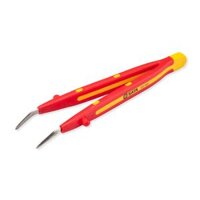 159mm Nhíp Mỏ Nhọn Đầu Cong Cách Điện 1000V VDE Thép Không Gỉ SATA 03183