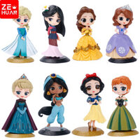 15cm Disney Elsa, Bạch Tuyết, Sofia, Belle Mulan đồ chơi búp bê chiến binh huyền thoại