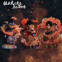 15CM Mô hình nhân vật  Chibi ACE SABO Luffy One Piece