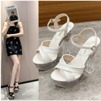 (15cm)Giày Cao Gót Đế Trụ  Đi Catwalk, Giày Sự Kiện Gót  Siêu Sang Chảnh Và Hiện Đại