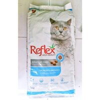 15KG REFLEX ADULT CAT FOOD SALMON & ANCHOVY DATE T12/2025- THỨC ĂN CHO MÈO TRƯỞNG THÀNH VỊ CÁ HỒI & CÁ CƠM