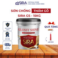 [15KG] Sơn chống thấm phủ bóng gỗ, chống mốc gỗ tạo độ bóng - 1KG chống thấm tường gỗ, sàn gỗ đa năng chống thấm SIRA