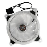 15LED 12cm Silent Computer Case Cooling Fan DC 12V Chassis  White