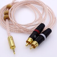 1.5Meter 2.5mm TRRS Male to 2 RCA Audio Adapter Cable for Astell&Kern AK100II, AK120II, AK240, AK380, AK320, DP-X1, onkyo DP-X1A, FIIO X5III, XDP-3...