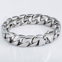 15mm Rộng Biker 316L Thép Không Gỉ Lớn Nặng Quấn Dây Xích Liên Kết Vòng Tay Nam Bé Trai Bạc Dây Chuyền Trang Sức