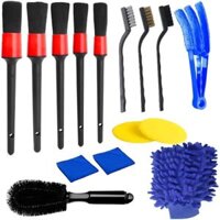 15pcs/Set Multi-Purpose Car Air Outlet Detail Clearance Brush Gap Detail Brush Car Cleaning Brush Set