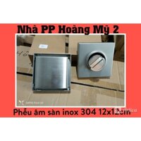 (15x15) Phễu thoát sàn inox 304 đúc, hố ga thoát nước âm sàn dày 2.5ly