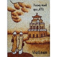 [15x20] Bộ nguyên liệu tranh gạo Tháp Rùa