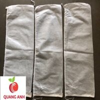 {15x60}100 Túi Bao Trái Cây Mướp - Bầu - Bí Xanh Chuyên Dụng - Chất Liệu Vải Không Dệt có Túi Rút