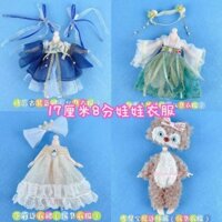 16-17cm Bộ Quần Áo Búp Bê 8 Điểm bjd Búp Bê Trang Điểm Váy 20cm Quần Áo Dễ Thương Đồng Phục Vintage Trang Phục❤3.11❤