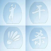 1.6 Bảng đánh dấu nhựa giá thấp LOGO Vợt cầu lông Họa tiết cầu lông Xu Kun Giao hàng trong vòng 48 giờ