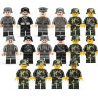 16 cái tương thích LEGO quân đội người lính phù hợp với đồ chơi trẻ em Puzzle Boy gift