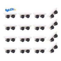 16 Chiếc Bánh Xe Tự Dính Chịu Lực Dính Trên Bánh Xe Mini Bánh Xe Nhỏ Không Xoay Bánh Ròng Rọc Nhựa