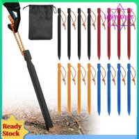 16 Chiếc Cắm Trại Cọc Hợp Kim Nhôm Sân Vườn Cọc Kim Loại Lều Gai Cho Canopies