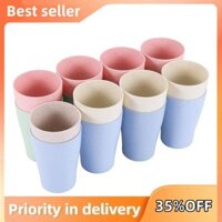 16 Gói Ly Uống Rơm Lúa Mì, Dành Cho Trẻ Em Người Lớn, 10 Oz Cốc Có Thể Tái Sử Dụng Có Thể Xếp Chồng Cho Nhà Bếp Và Dã Ngoại