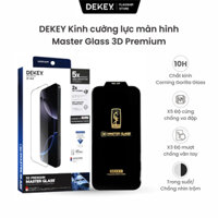 16 Không Lẹm Viền - Kính Cường Lực DEKEY 3D Premium Trong Suốt / Chống Nhìn Trộm 13/14/15/16