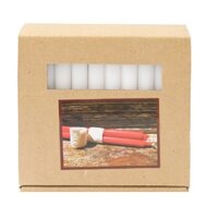 16 màu Hộp 30 cây nến taper Miss Candle FTRAMART NQM3049 cao 11 cm Lựa chọn màu - Trắng