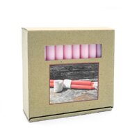 16 màu Hộp 30 cây nến taper Miss Candle FTRAMART NQM3049 cao 11 cm Lựa chọn màu - Hồng